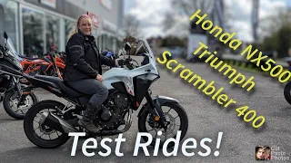 Testing the Honda NX500 & Triumph Scrambler 400, and finding a Wild Card