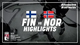 Game Highlights: Finland vs Norway May 8 2018 | #IIHFWorlds 2018