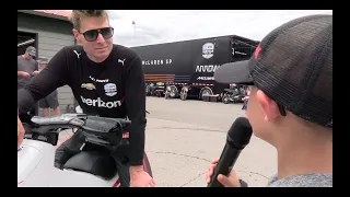 Asher chats with several drivers at Honda Indy 200 at Mid Ohio 2021