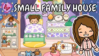 SMALL FAMILY HOUSE WITH LARGE BACKYARD | Toca Boca House Ideas | TOCA GIRLZ