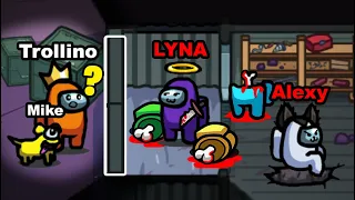 ¡LOS IMPOSTORES MÁS INTELIGENTES de la HISTORIA! 😈🔪 AMONG US - TROLLINO y LYNA