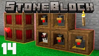 StoneBlock #14 - Ресурсы из Куриц | Выживание в Майнкрафт с модами