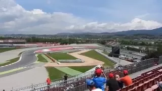 View from Grandstand B at 2016 Spanish F1 Grand Prix