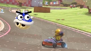 Outrunning Blue Shells in Mario Kart 8 Deluxe!