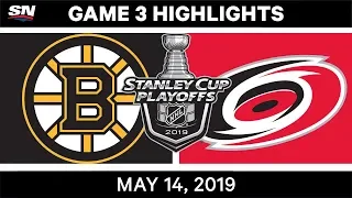 NHL Highlights | Bruins vs. Hurricanes, Game 3 – May 14, 2019