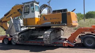 Loading And Transporting The Caterpillar 385C Excavator-Sotiriadis/Labrianidis Mining Works