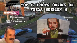 Top 5 IDIOTS online on Forza Horizon 5! (Cheaters, Rammers, Dumb Moments)