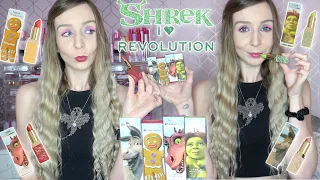 SHREK LIPSTICKS FULL COLLECTION 💄💚 I HEART REVOLUTION