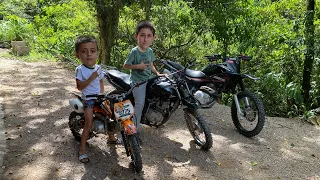 ANDAMOS COM AS 3 MOTOS JUNTAS NO TERRÃO PELA PRIMEIRA VEZ.