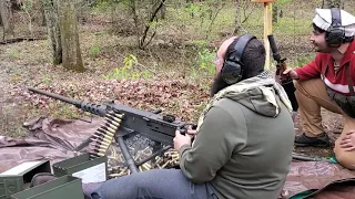 Full Auto Browning M2HB 100 Round Dump