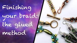 How to end your kumihimo jewellery using the glued method