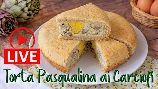 TORTA PASQUALINA AI CARCIOFI - Ricetta in diretta con Benedetta