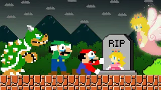 Mario and Team Mario R.I.P Peach, Sorry Princess...Please Comeback | Game Animation