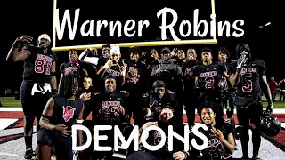 Warner Robins Demons football team goes to their sixth straight championship game. #ballsohardfam