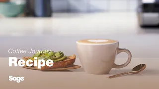 Coffee Recipes | Learn how to make a flavourful flat white at home | Sage Appliances UK