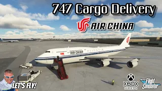 747 Air China Cargo Delivery To Tokyo! Microsoft Flight Simulator Xbox Series X