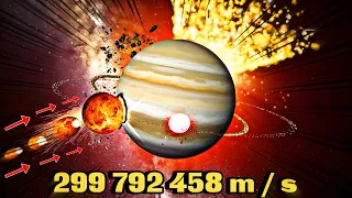 Throwing Planets in JUPITER at LIGHT SPEED!! Episode 2 | Universe Sandbox 2