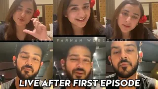 Yumna zaidi and Azaan sami khan live after Ishq e laa episode 1 | Surprise for fans | Episode 2/3