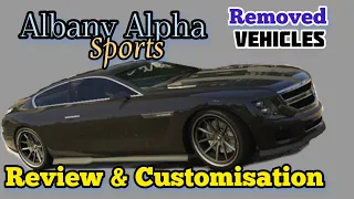 GTA 5 - Removed Vehicle Customization - Albany Alpha (Cadillac Elmiraj Concept)