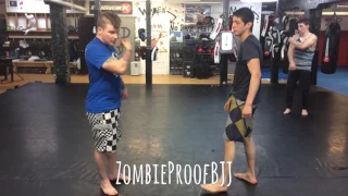 Fake Knee Tap Flying Guillotine Details - ZombieProof Brazilian Jiu-Jitsu / NoGi Techniques