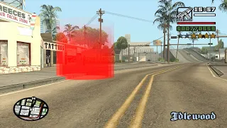 4 Star Wanted Level - Ryder - GTA San Andreas - from the FPV Starter Save - The Beginning mission 3