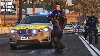 Armed Police MANHUNT for London Stabbing Suspect (GTA 5 LSPDFR Mod)