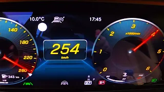 Tachovideo Mercedes-Benz E 400d All-Terrain X213 0-100 kmh kph 0-60 mph Beschleunigung Acceleration