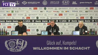 Die Pressekonferenz nach dem Heimspiel gegen Rot-Weiss Essen