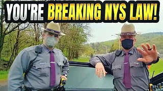 NYS PRISON GUARDS CALL TROOPERS FOR FILMING IN PUBLIC! GET EDUCATED! 1ST AMENDMENT  AUDIT FAIL!