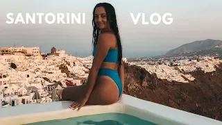 Santorini Vlog - First Night, Air BnB Tour, Pool View