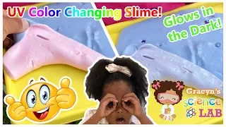 How to Make Color Changing Slime that Glows in the Dark! - science for kids!