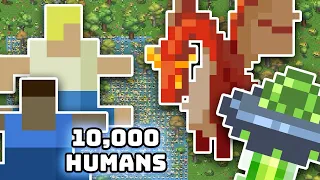 How Long Can 10,000 Humans Survive? - Worldbox