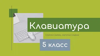 Устройства компьютера. Клавиатура. Значение клавиш.