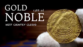 Hammered Coins | GOLD NOBLE 600+ YEARS OLD | From The West Country Clegg Hoard (4K)