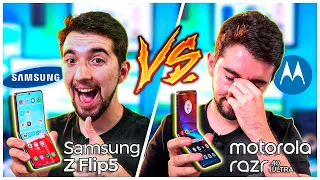 é POR ISSO que O FLIP É MELHOR! Motorola Razr 40 Ultra vs Samsung Galaxy Z Flip 5!