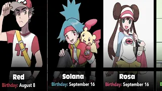 Pokemon characters and their birthdays which can be similar of yours  just comment