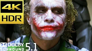 Batman Interrogates The Joker Scene | The Dark Knight (2008) Movie Clip 4K HDR