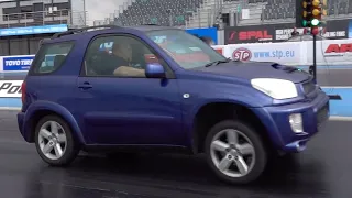 TOYOTA RAV4 BEATS NISSAN 350Z OVER THE 1/4 MILE