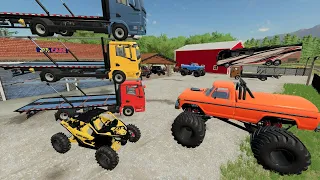 Selling Monster Trucks and Repo campers | Farming Simulator 22