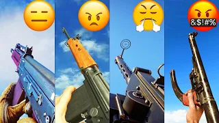 Playing with the Most HATED Guns in different Battlefield games