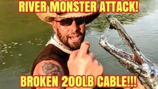 River MONSTER Attacks! | Broken 200LB Cable! | Lost Fish?? | HD