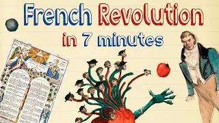 ПРОСТЕЦКАЯ ''Великая Французская Революция'' ЗА 7 МИНУТ - от ГИЛЬОТИНЫ до НАПОЛЕОНА