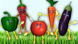 Learn Vegetables song - 3D Animation Learning English preschool rhymes for children,at  kid