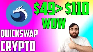 QuickSwap DOUBLEDI IN PRICE! Grew from $49 to $110! Top gainer july 14th