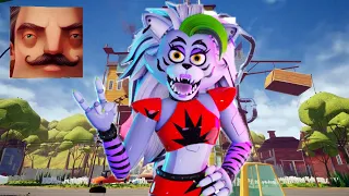 Hello Neighbor - New Neighbor Roxy (Roxanne Wolf) FNAF Security Breach Act 2 Random Gameplay