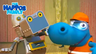 Dancing Robot 🤖 I The Happos Family Cartoon Full Episode | Cartoon for Kids I Boomerang