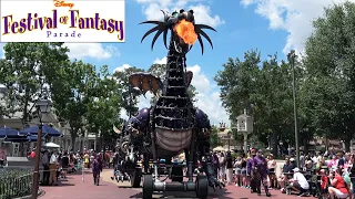 Disney Festival of Fantasy Parade - Magic Kingdom (Liberty Square) - Maleficent Fire Returns 5/18/23