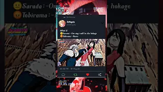 if sarada😐become hokage the😡Tobirama will back🤣😱 #naruto #memes #shorts