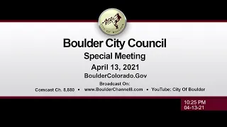 Boulder City Council Meeting 4-13-21