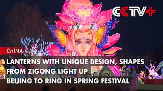 Lanterns with Unique Design, Shapes from Zigong Light up Beijing to Ring in Spring Festival